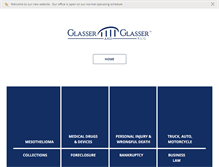 Tablet Screenshot of glasserlaw.com
